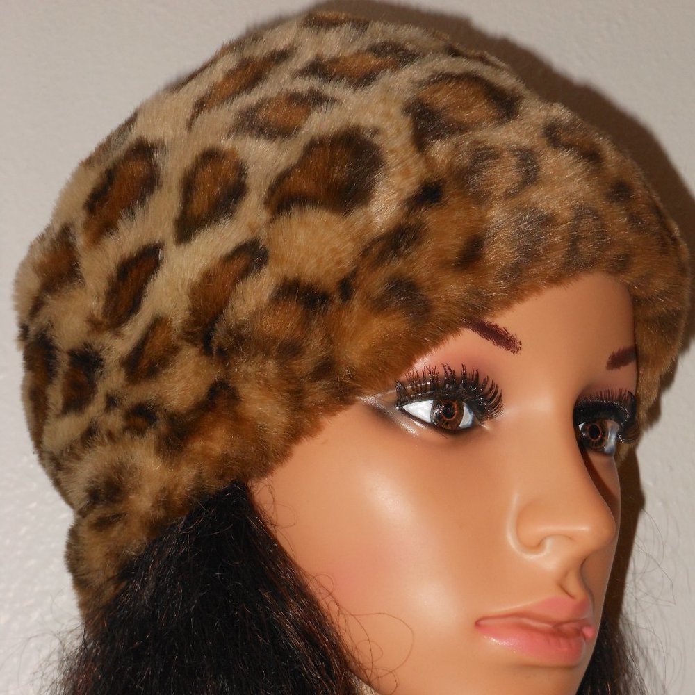 Nucollections Leopard Print Hat Osfm - image 6